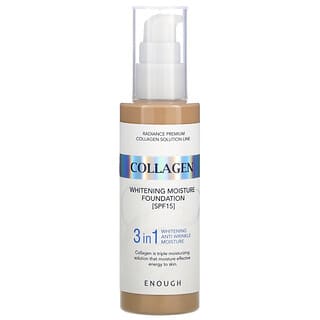Enough, Collagen, Whitening Moisture Foundation, 21, SPF 15, 3.38 fl oz (100 ml)
