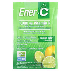 Ener-C (إينير- سي)‏, فيتامين جـ، مزيج شراب متعدد الفيتامينات، الليمون وليمون البنزهير، 1,000 ملجم، 30 كيسًا، 0.3 أونصة (9.56 جم)