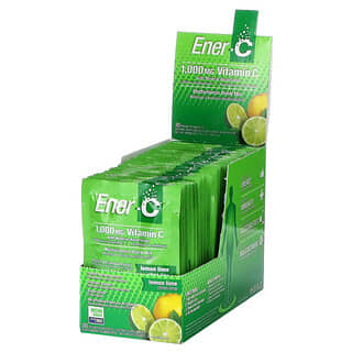 Ener-C, فيتامين جـ، مزيج شراب متعدد الفيتامينات، الليمون وليمون البنزهير، 1,000 ملجم، 30 كيسًا، 0.3 أونصة (9.56 جم)