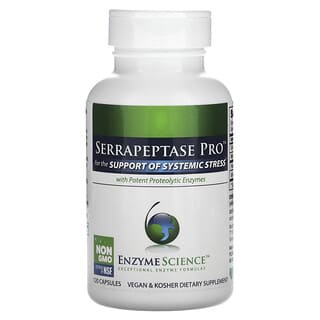 Enzyme Science, Serrapeptase Pro with Potent Proteolytic Enzymes, 120 Capsules