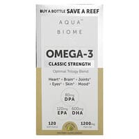 Enzymedica, Omega-3，經典強度，檸檬味，600 毫克，120 粒軟凝膠