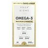 Aqua Biome，Omega-3，特强型，柠檬味，2,000 毫克，60 粒软凝胶（每粒软凝胶 1,000 毫克）