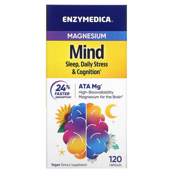 Enzymedica, Magnesium, Geist, 120 Kapseln