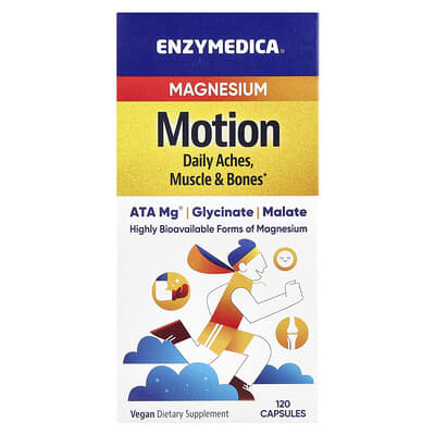 Enzymedica, Magnesium Motion, 120 Capsules (350 mg per capsule)