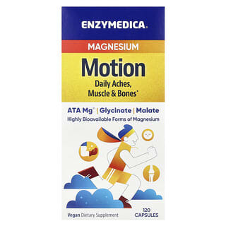 Enzymedica, Magnesium Motion, 120 Cápsulas