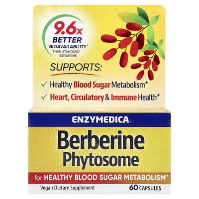 Norland Enzymedica, Berberine Phytosome, 60 Capsules (275 mg per Capsule) supplement Uganda UGX 80753