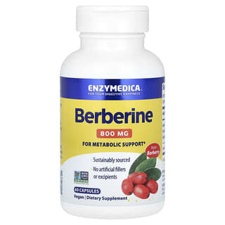 Enzymedica, Берберин, 800 мг, 60 капсул (400 мг на капсулу)