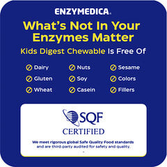 Enzymedica, Kids Digest®, Fruit Punch, 60 Chewable Tablets — foto 7