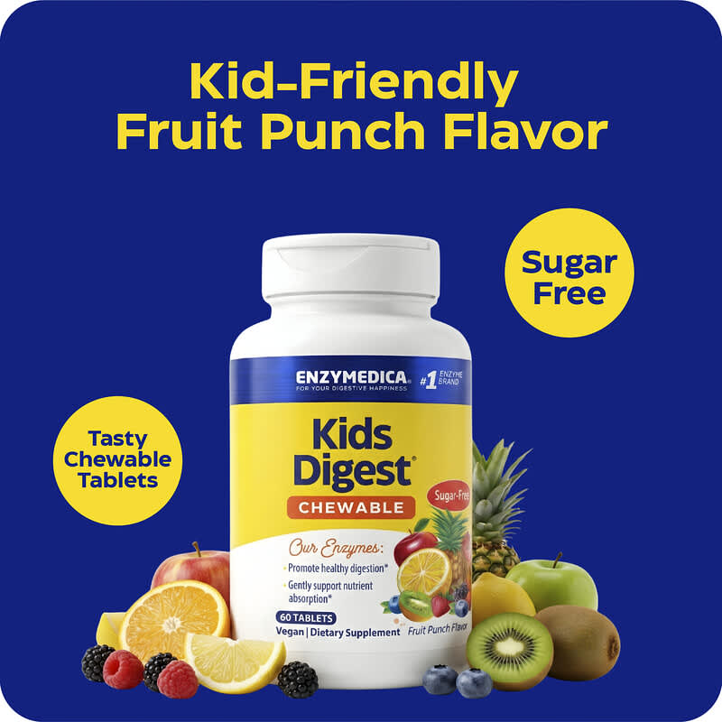 Kids Digest, Fruit Punch, 90 tabletten