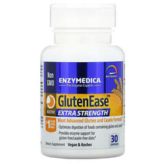 Enzymedica, GlutenEase, Força Extra, 30 Cápsulas