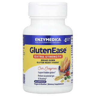 Enzymedica, GlutenEase®, с повышенной силой действия, 30 капсул