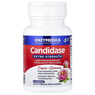 Enzymedica, Candidase, Potência Extra, 42 Cápsulas