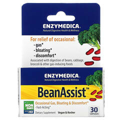 Enzymedica, BeanAssist, 30 Capsules