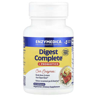 Enzymedica, Digest Complete® con probióticos, 30 cápsulas