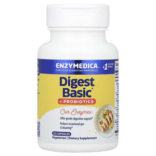 إنزيميديكا‏, Digest Basic® + بروبيوتيك ، 30 كبسولة