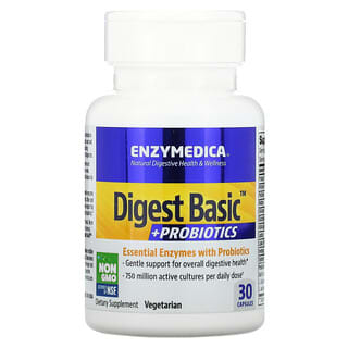Enzymedica, Digest Basic + 프로바이오틱스, 캡슐 30정