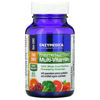 Enzymedica, Suplemento multivitamínico Enzyme Nutrition, Dos ingestas diarias, 60 cápsulas