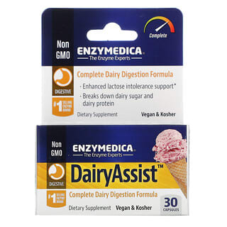 Enzymedica, DairyAssist ، 30 كبسولة