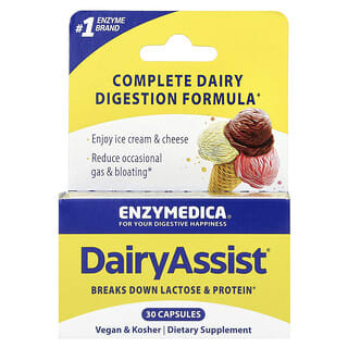 Enzymedica, DairyAssist, 30 Kapseln