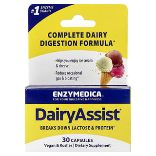 Enzymedica, DairyAssist®, 30 de capsule