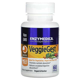 Enzymedica, VeggieGest, 60 Cápsulas
