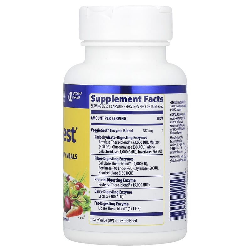 VeggieGest®, 60 Capsules