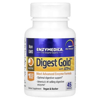 Enzymedica, Digest Gold avec ATPro, 45 capsules