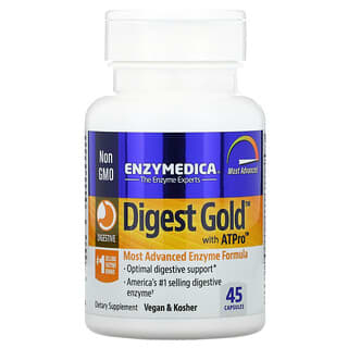 Enzymedica, Digest Gold with ATPro، عدد 45 كبسولة