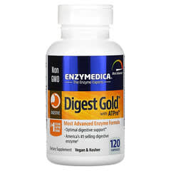 Enzymedica, Digest Gold с ATPro, добавка с пищеварительными ферментами, 120 капсул