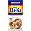 Vitaminas D3 y K2 veganas, 60 cápsulas