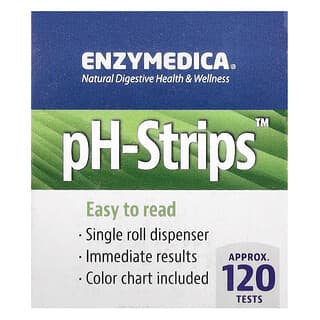 Enzymedica, pH-Strips, pH-Teststreifen, Einzelrollenspender, 16 Fuß (4,90 m)