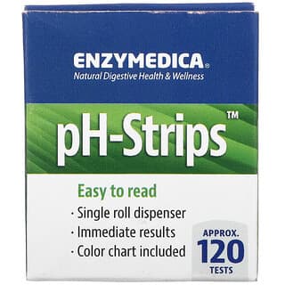 Enzymedica, pH 스트립, 16풋 싱글 롤 디스펜서