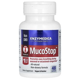 Enzymedica, MucoStop, Schleimlöser, 48 Kapseln