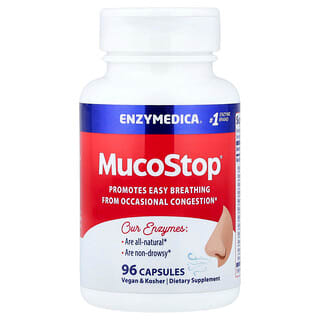 Enzymedica（エンザイメディカ）, MucoStop（ムコストップ）、96粒