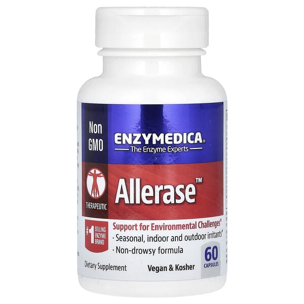 Enzymedica, Allerase, 60 kapsułek