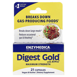 إنزيميديكا‏, Digest Gold® مع ATPro® ، القوة القصوى ، 21 كبسولة