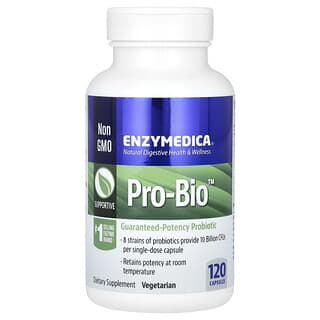 Enzymedica, Pro-Bio, Suplemento probiótico para favorecer una microflora saludable, 120 cápsulas