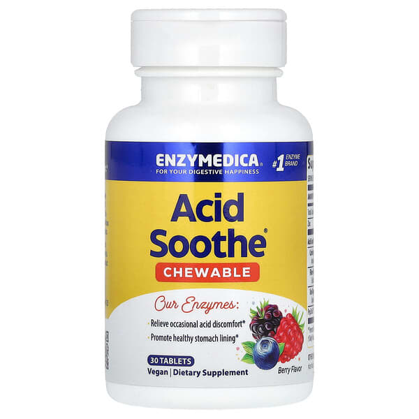 Chewable Acid Soothe, Berry, 30 Tablets