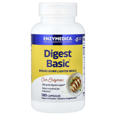 Enzymedica, Digest Basic®, 180 Capsules Enzymedica, Digest Basic®, 180 Capsules