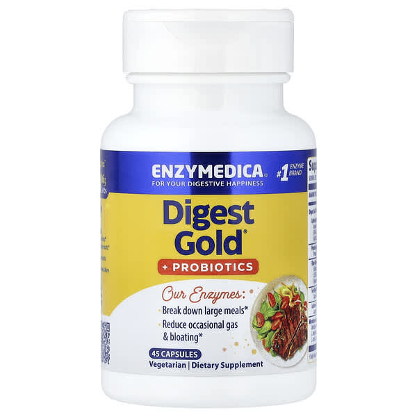 Enzymedica, Digest Gold® + 益生菌，45 粒膠囊