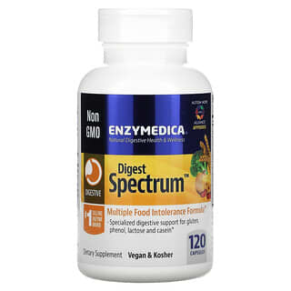 Enzymedica, Digest Spectrum, Complete Food Intolerance Formula, 120 Capsules
