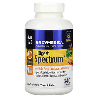 Enzymedica, Digest Spectrum, Complete Food Intolerance Formula, 240 Capsules