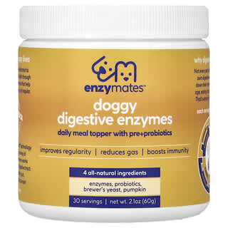 Enzymedica, Enzymates, Enzymes digestives pour chiens, 60 g