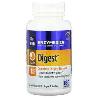 Enzymedica, Digest، تركيبة إنزيم اللاكتاز المتكاملة، 180 كبسولة