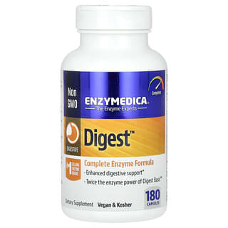 Enzymedica, Digest, полная формула ферментов, 180 капсул