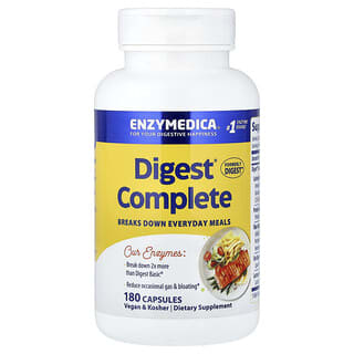 Enzymedica, Digest, Fórmula enzimática completa, 180 cápsulas