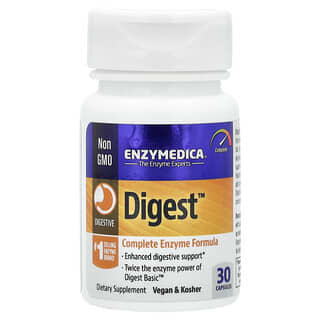 Enzymedica, Digest, Komple Enzim Formülü, 30 Kapsül