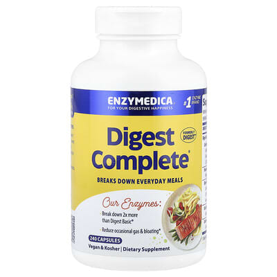 Enzymedica, Digestive, Multi-Enzyme Formula, 240 Capsules
