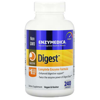 Enzymedica, Digest, полная формула ферментов, 240 капсул