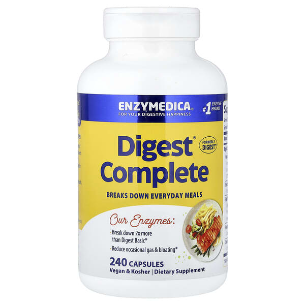 Enzymedica, Digest 컴플리트 엔자임 포뮬라, 캡슐 240정